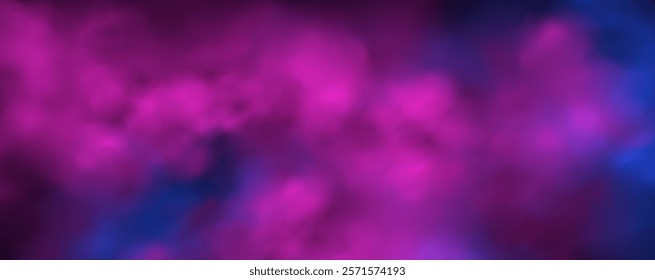  Atmospheric neon purple clouds.Magical fantasy smell of tobacco.Pink occult fog.Magic cigarette vapor.