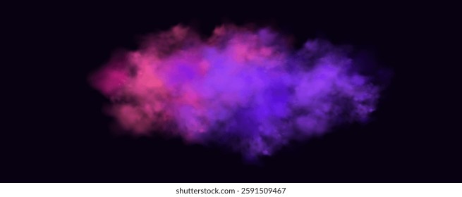  Atmospheric neon purple clouds.Magical fantasy smell of tobacco.Pink occult fog.Magic cigarette vapor.