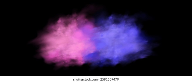  Atmospheric neon purple clouds.Magical fantasy smell of tobacco.Pink occult fog.Magic cigarette vapor.