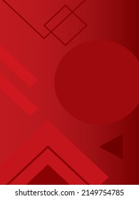 Fondo del vector de negocio de gradiente de forma roja atmosférica