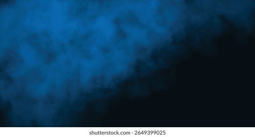 Atmospheric smoky texture background in deep blue color scheme

