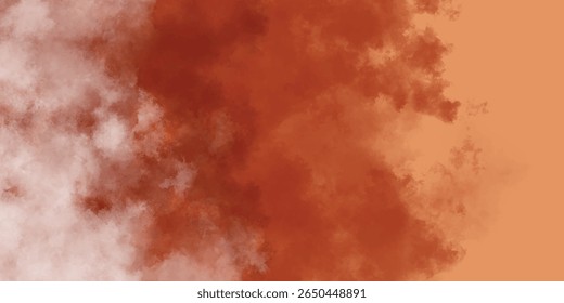 Lava Atmosférica de Nuvens Vermelhas Enferrujadas Desaparecendo em uma Paleta Arenosa

