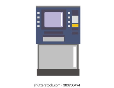 ATM/ticketing machine simple illustration