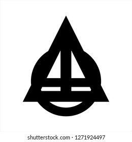 ATO, OTA, TAO initials geometric company logo