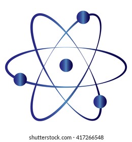 atom - black vector icons