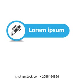 atom bomb icon and label. Nuklear war symbol.Vector illustration