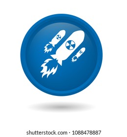 atom bomb icon. Nuklear war symbol.Vector illustration