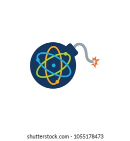 Atom Bomb logo Icon Design