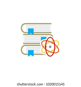 Atom Book Logo Icon Design