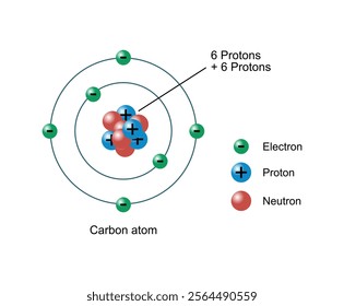 atom diagram structure model vector graphic