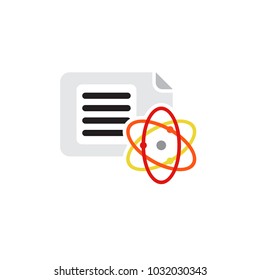 Atom Document Logo Icon Design