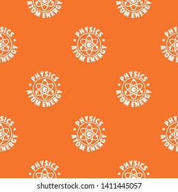 Atom energy pattern vector orange for any web design best