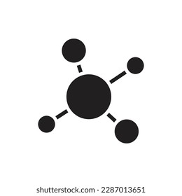 Ilustración del vector de iconos rellenados por Atom