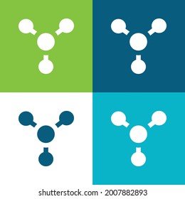 Atom Flat four color minimal icon set