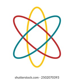 Atom Flat Icon Design For Personal nad Commercial Use