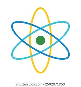 Atom Flat Icon Design For Personal nad Commercial Use