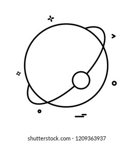 atom globe icon vector design