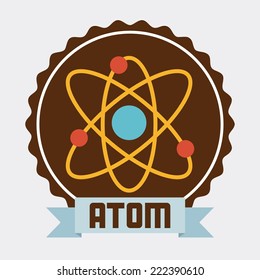 atom graphic design , vector illustration