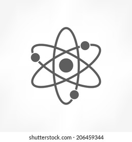 atom icon  - Shutterstock ID 206459344