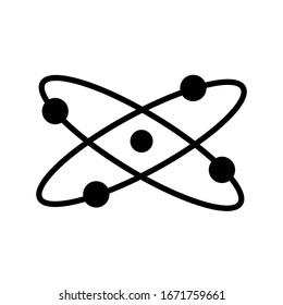 atom icon design, flat style icon collection