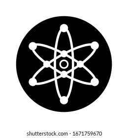 diseño de iconos de átomo, colección de iconos de estilo plano