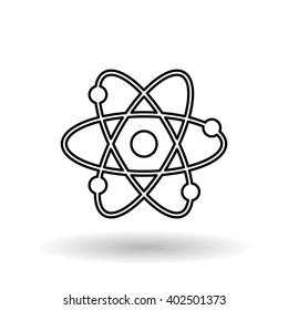 atom icon design , vector illustration