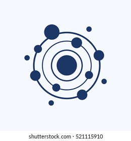 
Atom icon design,clean vector
