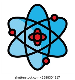 Atom Icon Element For Design