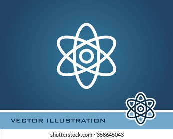 Atom Icon. Eps-10.