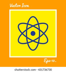 Atom Icon. Eps-10.