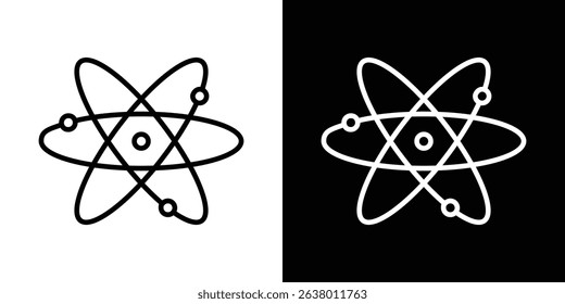 Atom icon Graphic vector set for ui design
