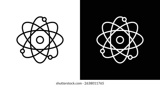 Atom icon Graphic vector set for ui design