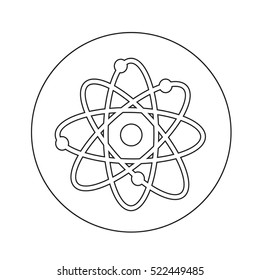 atom icon illustration design