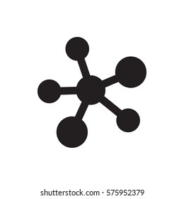 atom icon illustration isolated vector sign symbol