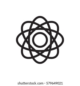 atom icon illustration isolated vector sign symbol