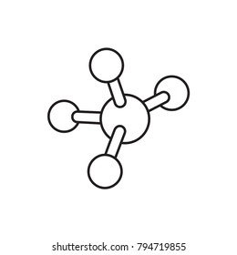 atom icon illustration isolated vector sign symbol
