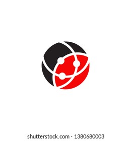 Atom icon logo design