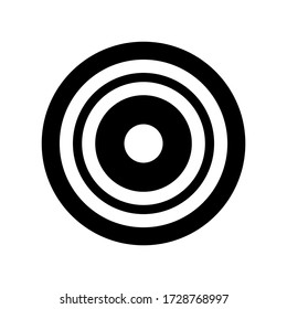 icono de átomo o logotipo símbolo de signo aislado ilustración vectorial de alta calidad estilo negro iconos vectoriales
