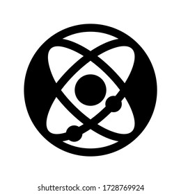 atom icon or logo isolated sign symbol vector illustration - high quality black style vector icons
