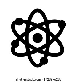 atom icon or logo isolated sign symbol vector illustration - high quality black style vector icons
