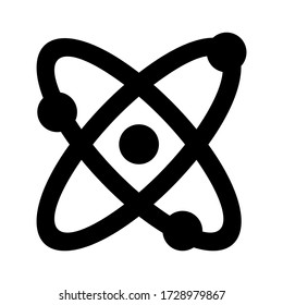 atom icon or logo isolated sign symbol vector illustration - high quality black style vector icons

