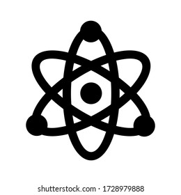 atom icon or logo isolated sign symbol vector illustration - high quality black style vector icons
