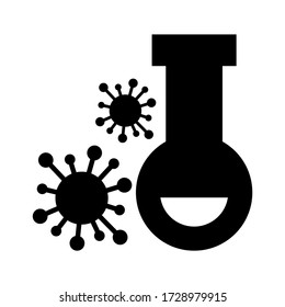 Symbol für Atom oder Logo isolierte Symbol-Vektor-Illustration für Zeichen - Hochwertige Zeichen für Vektoren mit schwarzem Stil

