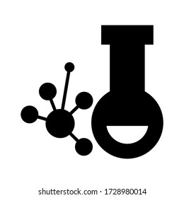icono de átomo o logotipo símbolo de signo aislado ilustración vectorial de alta calidad estilo negro iconos vectoriales
