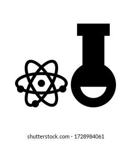 atom icon or logo isolated sign symbol vector illustration - high quality black style vector icons
