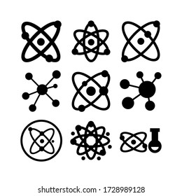 atom icon or logo isolated sign symbol vector illustration - Collection of high quality black style vector icons
