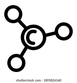 icono de átomo o logotipo símbolo de signo aislado ilustración vectorial de alta calidad estilo negro iconos vectoriales
