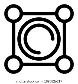 icono de átomo o logotipo símbolo de signo aislado ilustración vectorial de alta calidad estilo negro iconos vectoriales
