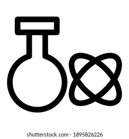 atom icon or logo isolated sign symbol vector illustration - high quality black style vector icons
