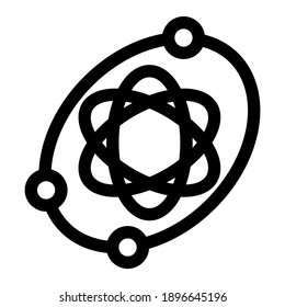 atom icon or logo isolated sign symbol vector illustration - high quality black style vector icons
